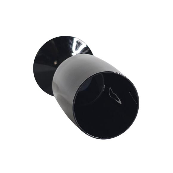 4 Swedish Black Crystal Wine Glasses Bjorkshult Scan by Hans Christian Wagner - Picture 10 of 15